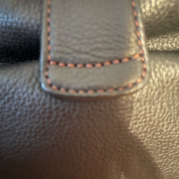 Dooney & Bourke Black and Red Leather Bag - Picture 10 of 13